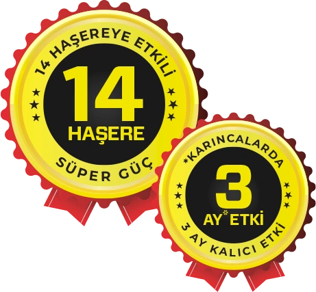 Orijinal ajans madalyaları: 14 haşere ve karıncalarda 3 aya kadar kalıcı etki